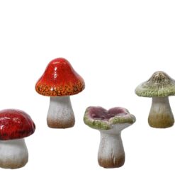 Beeld Paddenstoel terracotta H8,1cm