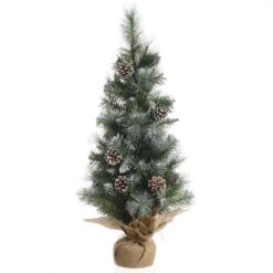 Kerstboom frosted 60cm met deco